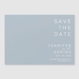 Elegant Pastellblå Minimal Modern Spara Datum