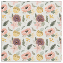 Elegant pastellblomma mönster l Feminin l Rosa Tyg