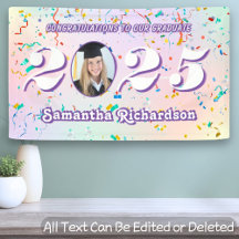 Elegant Pastellklass för 2025 Confetti Namn-foto