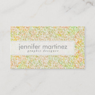 Elegant PastelTones Glitter & Sparkles- Visitkort