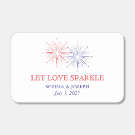 Elegant Patriotic Fireworks | 4th of July Wedding