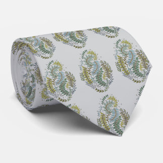 Elegant Patterned Green Colorway Tie Slips