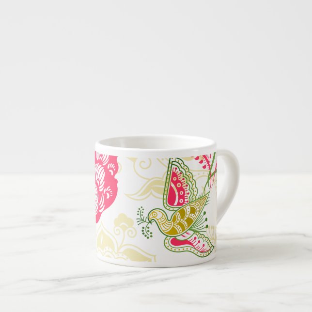 Elegant Patterned Porcelain Espressomugg (Framsida höger)
