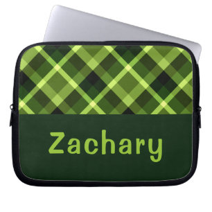 Elegant Pea Grönt Play Monogram Laptop sleeve