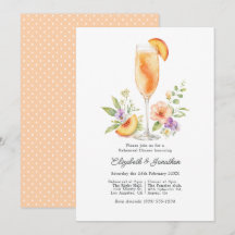 Elegant Peach Bellini Blommig Övningsmiddag