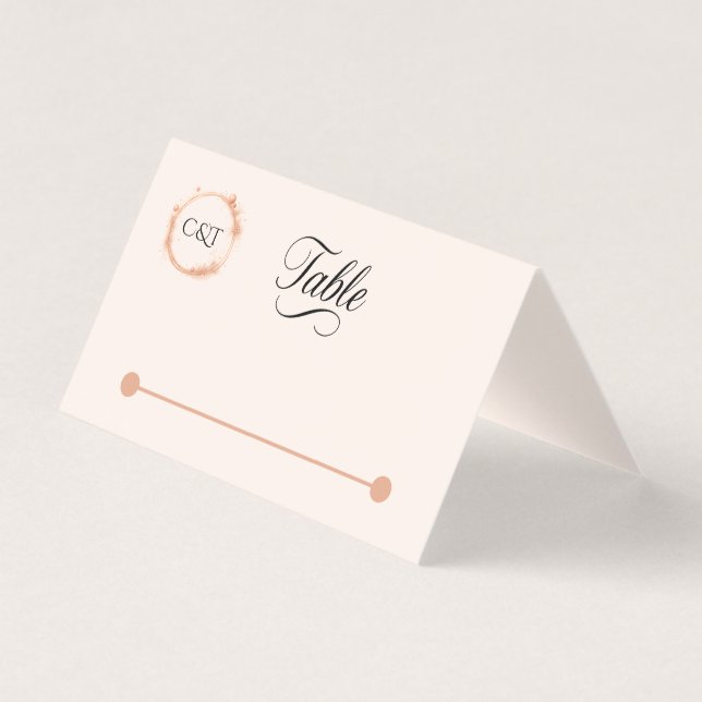 Elegant Peach Gnistra Bröllop Script Calligraphy Kort (Framsida)