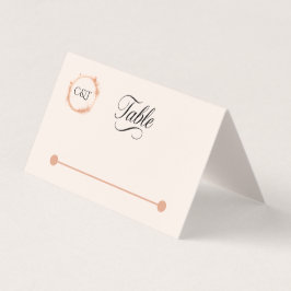 Elegant Peach Gnistra Bröllop Script Calligraphy Kort