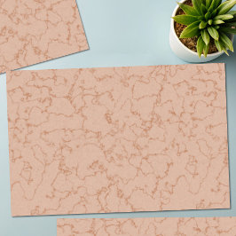 Elegant Peach Marble Stone Struktur Tissue Paper