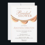 Elegant Peach Necklace vit Möhippa Inbjudningar<br><div class="desc">Denna moderna och elegant inbjudningskort för möhippan är underbarare att fira en blivande brud. En inbjudan till elegant med ett halsband av elegant i en persiko-färg. Bakgrunden är vit och texten finns i färgen. Du kan enkelt anpassa all text - anpassa den med ditt namn, datum, plats, OSA och lager...</div>