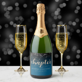 Elegant Peach Oceanic Blue Bröllop A Nytt kapitel