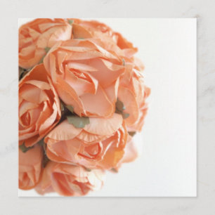 Elegant Peach Rosor Bachelorette Party-inbjudan Inbjudningar
