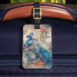 Elegant Peacock Bagagebricka
