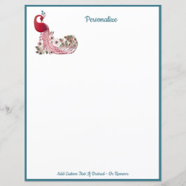 Elegant Peacock Bird Personalize