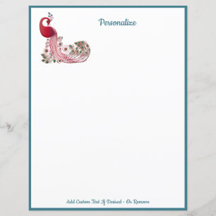 Elegant Peacock Bird Personalize