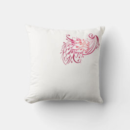 Elegant Peacock Feather Square Pillow | Luxurious  Kudde