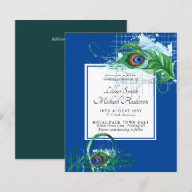 Elegant PEACOCK FEATHER Wedding BUDGET