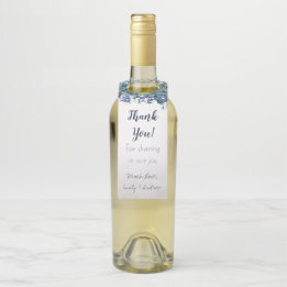 Elegant Peacock Navy Rustic Luxe Gift Märkres