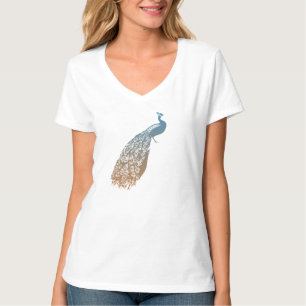Elegant Peacock Tee