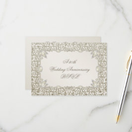 Elegant Pearl 30-års bröllopsjubileum OSA Kort