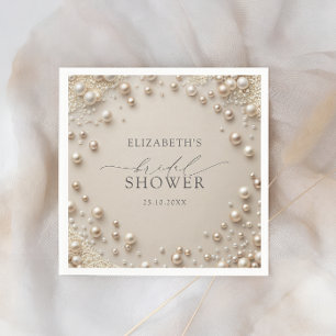 Elegant Pearl-Möhippa Pappersservett