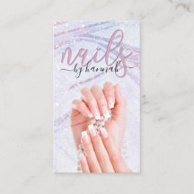 Elegant Pearl Nail Technician Chic
