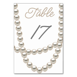 Elegant Pearl Necklace-Möhippa Bordsnummer