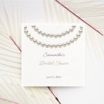 Elegant Pearl Necklace-Möhippa Pappersservett<br><div class="desc">Elegant Silver Pearl Necklace Möhippa Napkins . Det är mycket enkelt att anpassa,  med dina personuppgifter. Matchande objekt är tillgängliga.</div>