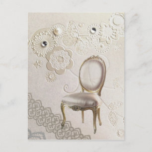 elegant pearl snurrar snöre blommigt paris vykort