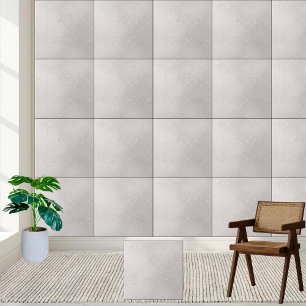Elegant Pearl White & Guld Glitter Diamond Kakelplatta