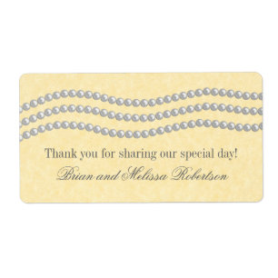 Elegant Pearls Bröllopsetiketter, Elfenbenskusten Fraktsedel
