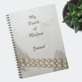 Elegant Pearls of Wisdom Journal Anteckningsbok