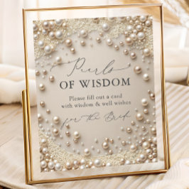 Elegant Pearls of Wisdom Möhippa Poster