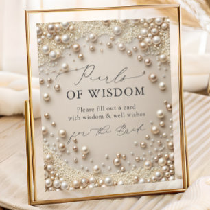 Elegant Pearls of Wisdom Möhippa Poster