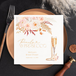 Elegant Pearls & Prosecco Möhippa Pappersservett