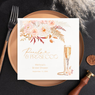 Elegant Pearls & Prosecco Möhippa Pappersservett