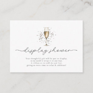 Elegant Pearls & Prosecco Visning Shower Tilläggskort