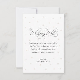 Elegant Pearls Wishing-brunnskort Tack Kort