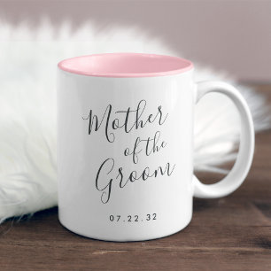 Elegant Penned Mor i Groom Två-Tonad Mugg