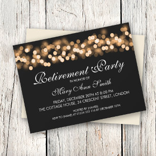 Elegant Pension Party Hollywood Glam Guld Hollywoo Inbjudningar