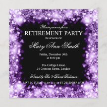 Elegant Pension Party Lila Sparkling Ljus