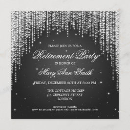 Elegant Pension Party Nattdyszle Black Inbjudningar