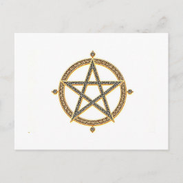 Elegant Pentagram Vykort