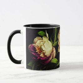 Elegant Peonies & Ro Coffee Mugg