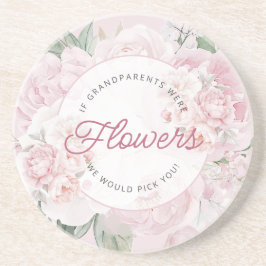 Elegant Peony Flowers Farföräldrar Vi skulle Plock Underlägg
