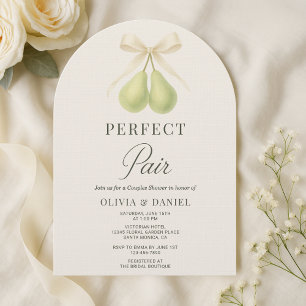 Elegant Perfect Pair Bröllopsdusch för Par Inbjudningar