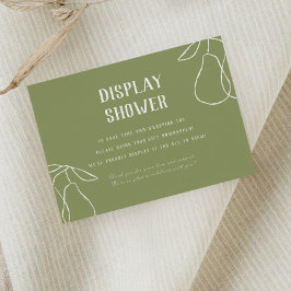 Elegant Perfekt Illustration Visning Shower Tilläggskort