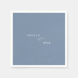 Elegant Periwinkle Anpassningsbar Cocktail Pappersservett