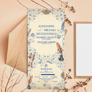 Elegant Periwinkle Blommigt Bröllop