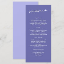 Elegant Periwinkle Blue Calligraphy Bröllop