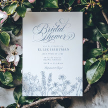 Elegant Periwinkle Blue Wildblomme Möhippa